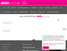 Tablet Screenshot of mindermode.ch